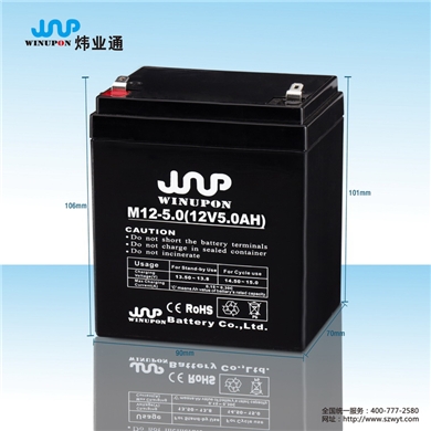 12V5AH消防聯(lián)動報(bào)警主機(jī)蓄電池